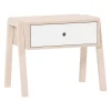 site officiel CALICOSY Table De Chevet Ou Tabouret 1 Tiroir – Blanc Et Beige 19