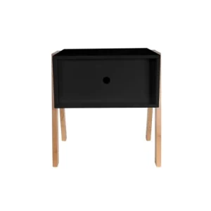 REMISE allant The Home Deco Factory Table De Chevet Scandi L. 44 X H. 45 Cm Noir 10