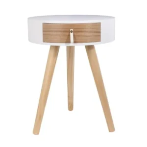 grande promotion The Home Deco Factory Table De Chevet Scandinave Grise 18