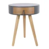 grande promotion The Home Deco Factory Table De Chevet Scandinave Grise 17