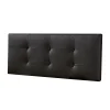 destockage HOMN Tête De Lit 140×60 Cm Noir, Cuir Synthétique 14