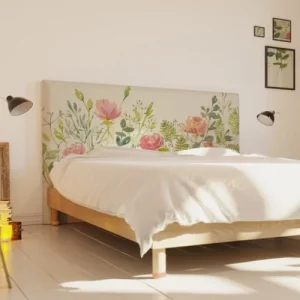 ﻿soldes MyQuintus Tête De Lit Avec Housse Rose 180 Cm 10