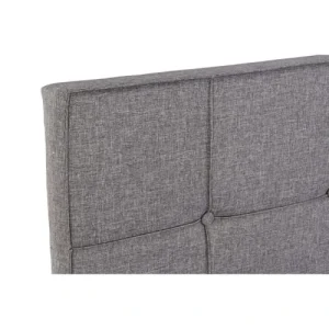 marque moins cher Wadiga Tête De Lit Capitonnée Carrés Polyester Gris L160cm 13