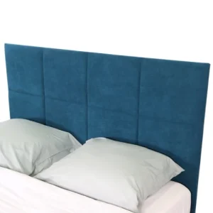 grand choix HOMIFAB Tête De Lit Capitonnée En Velours Bleu Canard 140 Cm 16