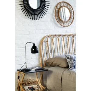 Kok Maison Tête De Lit En Rotin Vintage L160 Beige beauté 10