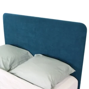 pas cher en vente HOMIFAB Tête De Lit En Velours Bleu Canard 160 Cm 16