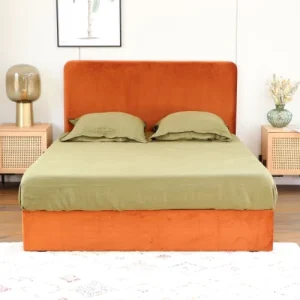 HOMIFAB Tête De Lit En Velours Rouille 160 Cm Prestation Et Rapide 10