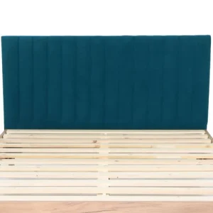 Neuve avec étiquette HOMIFAB Tête De Lit Matelassé En Velours Bleu 140 Cm 10