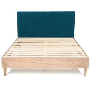 Neuve avec étiquette HOMIFAB Tête De Lit Matelassé En Velours Bleu 140 Cm 14