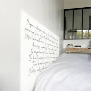 en ligne 99Déco Tête De Lit Papier Peint Calligraphie Poème Noir 140cm 10