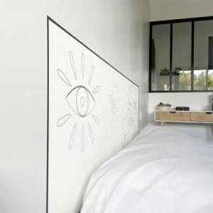 99Déco Tête De Lit Papier Peint Graphique Art Noir & Blanc 140cm Pas Cher soldes France 10