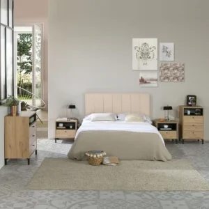 HOMN Tête De Lit Tapissée 140×60 Cm Couleur Beige, 8 Cm D’épaisseur marque pas cher 10