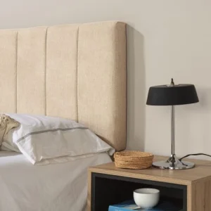 HOMN Tête De Lit Tapissée 140×60 Cm Couleur Beige, 8 Cm D’épaisseur marque pas cher 12