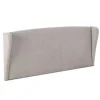 magasins pas chers HOMN Tête De Lit Tapissée Oreiller 140×60 Cm Couleur Gris 19